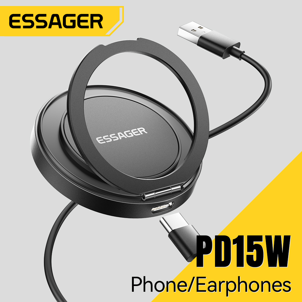 Usb C Earphone - Magnetyczna ładowarka bezprzewodowa Essager 15 W