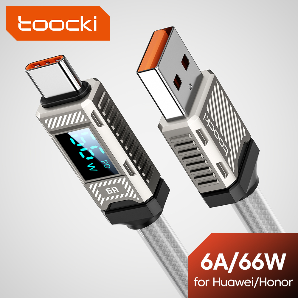 Usb C Earphone - Kabel USB-C Toocki PD 66W 6A