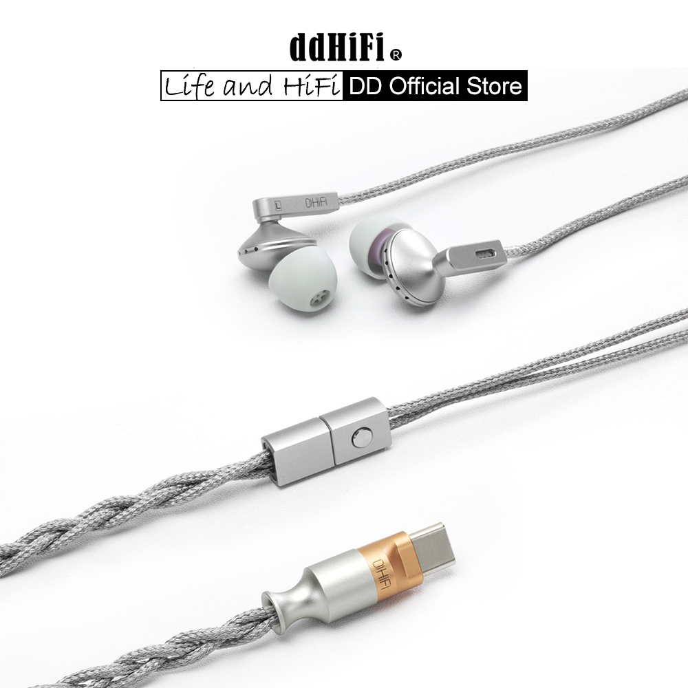 Usb C Earphone - Słuchawki półotwarte planarne DD ddHiFi E13P