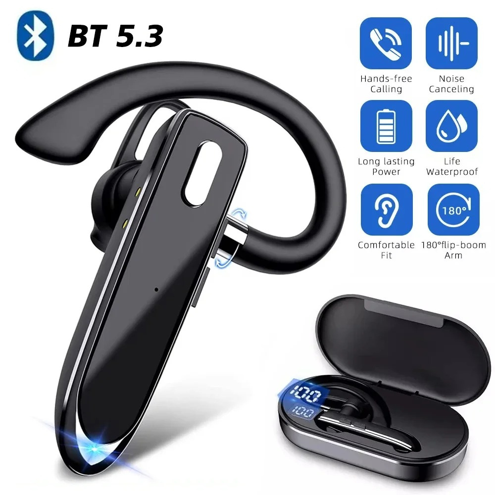 Bluetooth Headset On Ear - Bezprzewodowe słuchawki Bluetooth z mikrofonem słuchawki