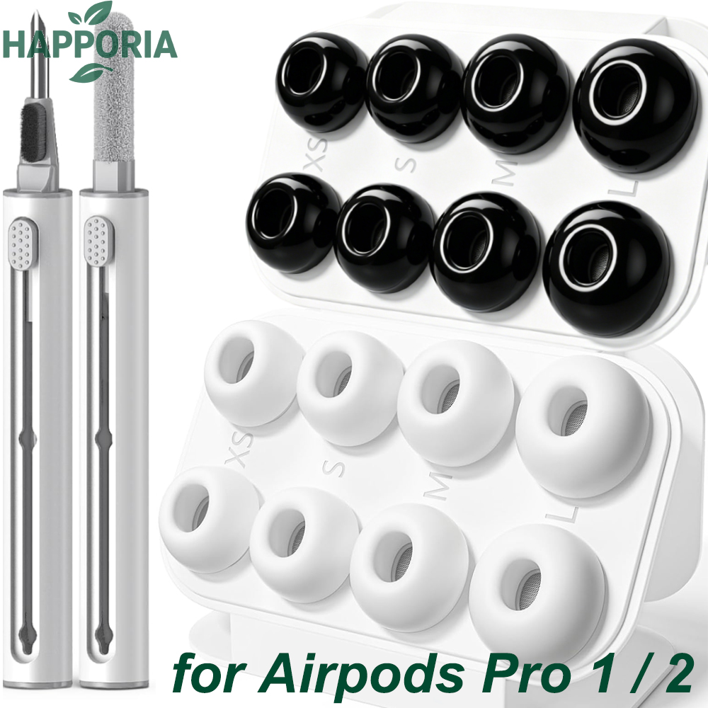 Silicone Ear Tip Replacement - HAPPORIA Silikonowe Nakładki na Słuchawki do