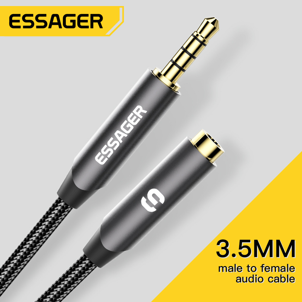 Earphone Splitter Jack - ESSAGER przedłużacz do słuchawek Jack 3.5mm