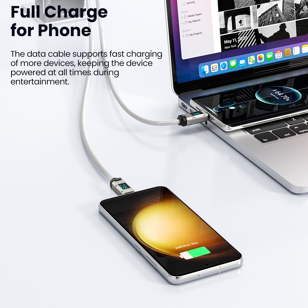 Kabel USB-C Toocki PD 66W 6A z – Usb C Earphone recenzja i cena
