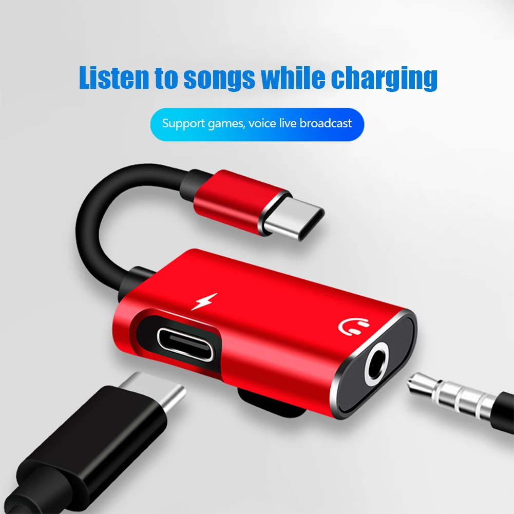 Adapter 2w1 USB-C na 3.5mm Jac – Earphone Splitter Jack recenzja i cena
