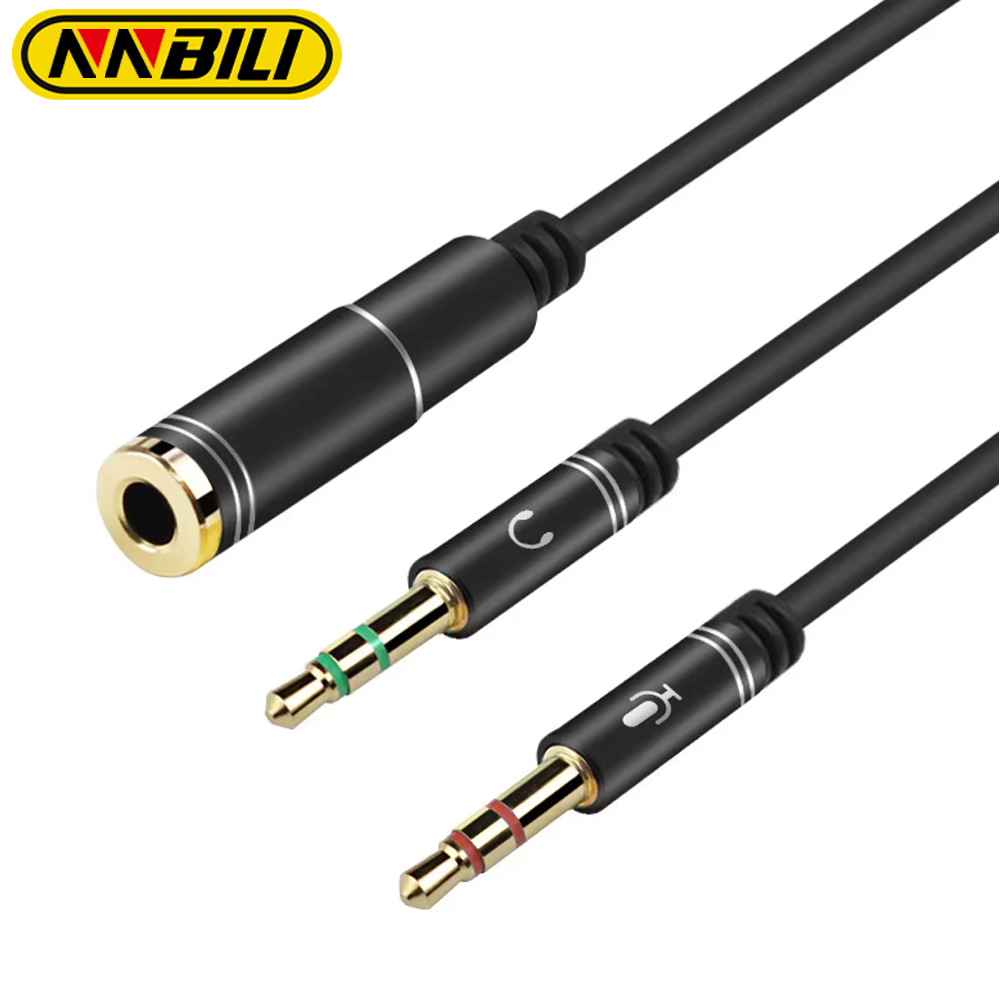NNBILI Mini Jack 3.5 Mikrofon  – Earphone Splitter Jack recenzja i cena