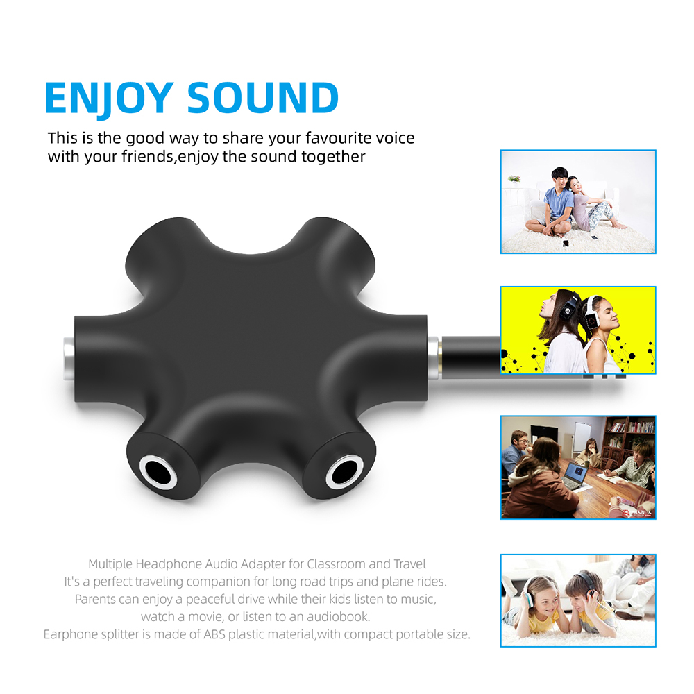 Adapter rozdzielający audio sł – Earphone Splitter Jack recenzja i cena