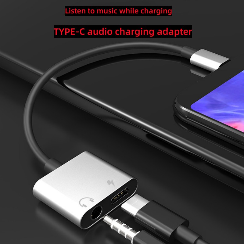 Adapter audio 2 w 1 typu C na  – Audiophile Headphone Wired recenzja i cena